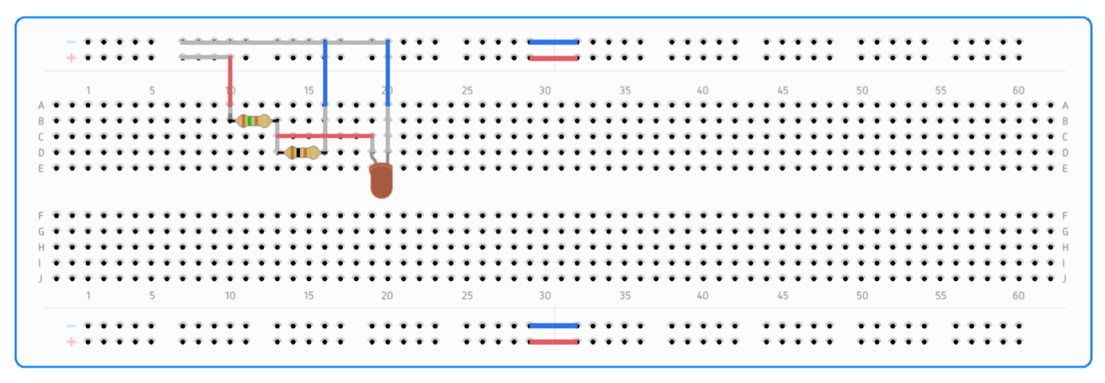 djelilo napona na breadboardu