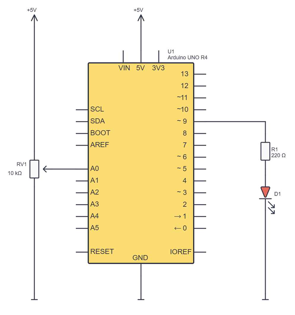 voltage divider with an Arduino