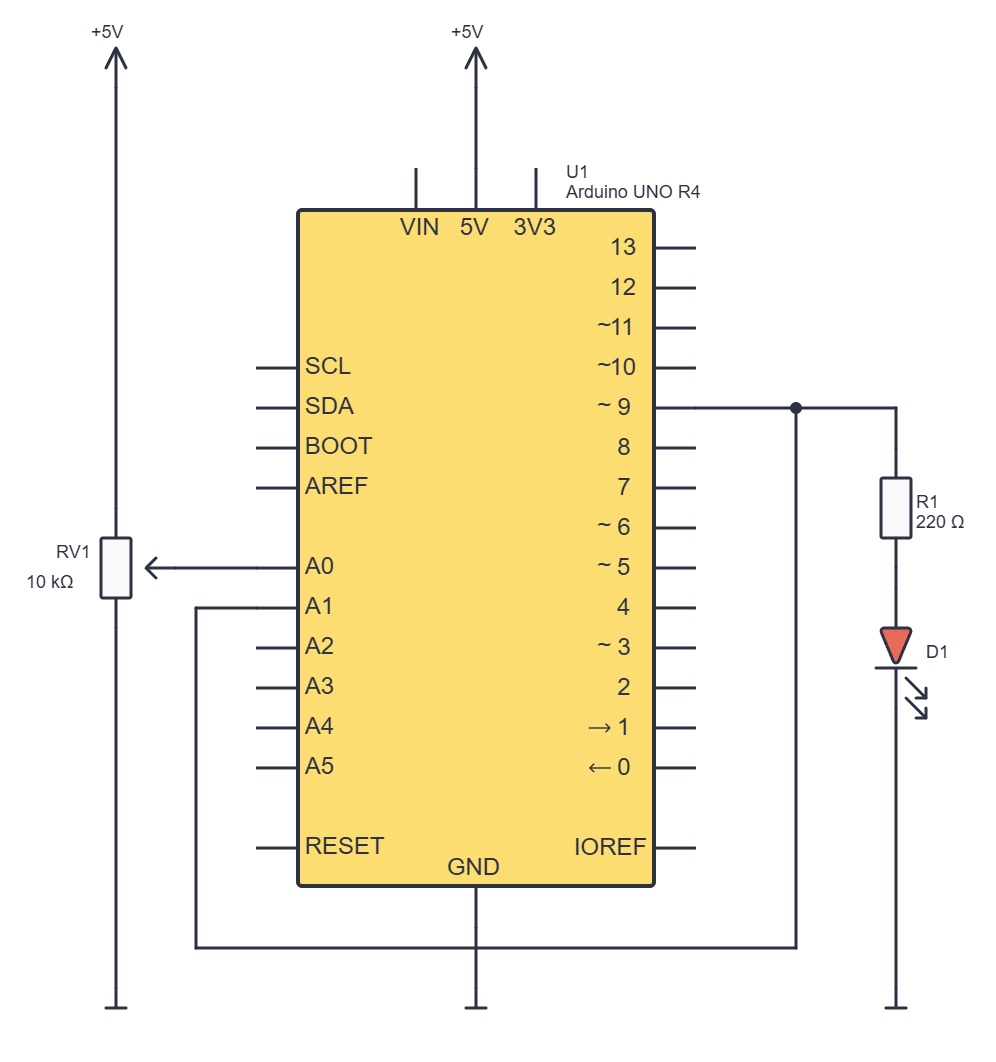voltage divider with an Arduino